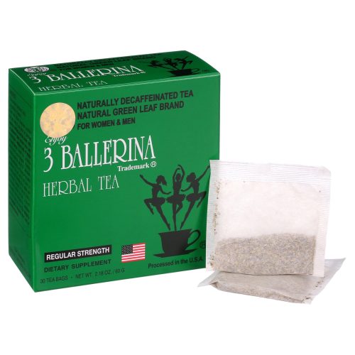 3 ballerina herbal tea men and women dieters drink regular strength 30 tea bags 3 ballerina 332913