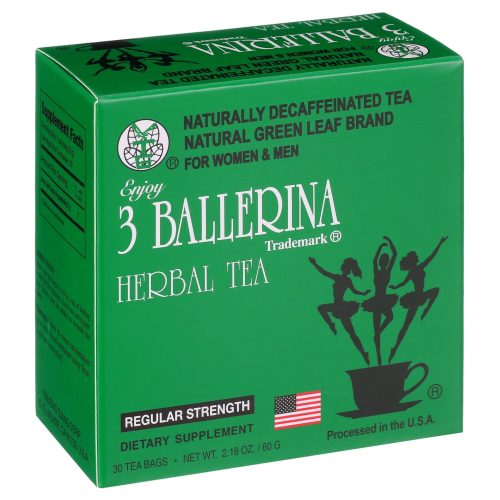 3 ballerina herbal tea men and women dieters drink regular strength 30 tea bags 3 ballerina 355648