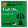 3 Ballerina Herbal Tea Men And Women Dieters' Drink Regular Strength 30 Tea Bags 3 Ballerina