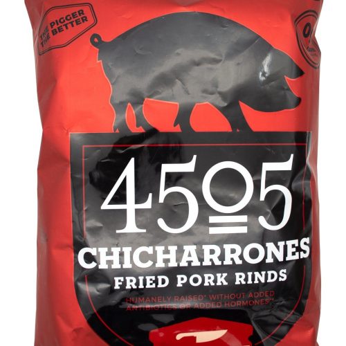 4505 Pork Rinds, Certified Keto, Humanely Raised 4505 Meats Classic Chili & Salt