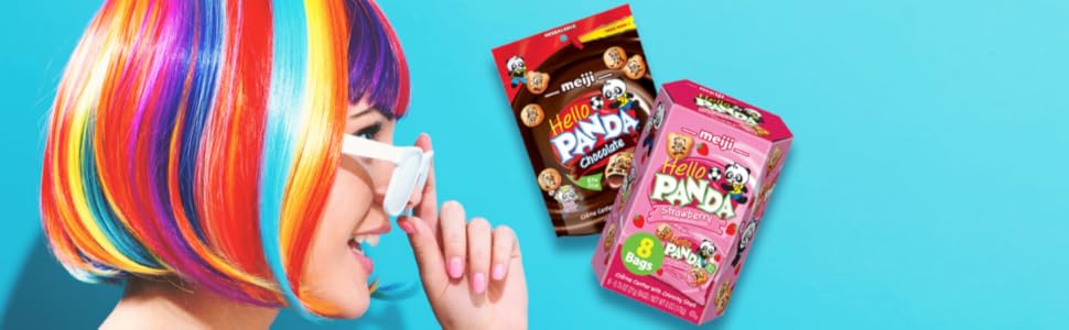 meiji hello panda cookie crunch snacks with chocolate creme filling snack time kids and families