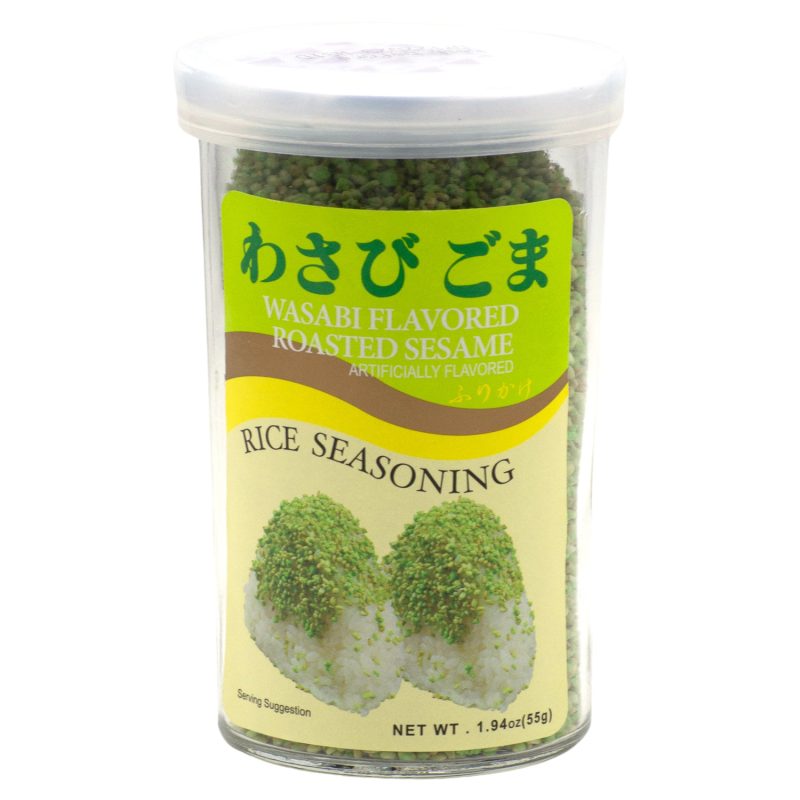 Ajishima Rice Seasoning, Furikake Ajishima Foods Wasabi Flavored Roasted Sesame 1.94 Ounce