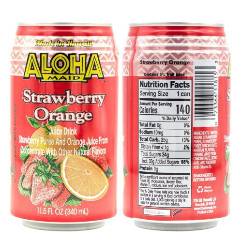 aloha maid drinks variety 4 cans per flavor total 12 cans snackathon 414972