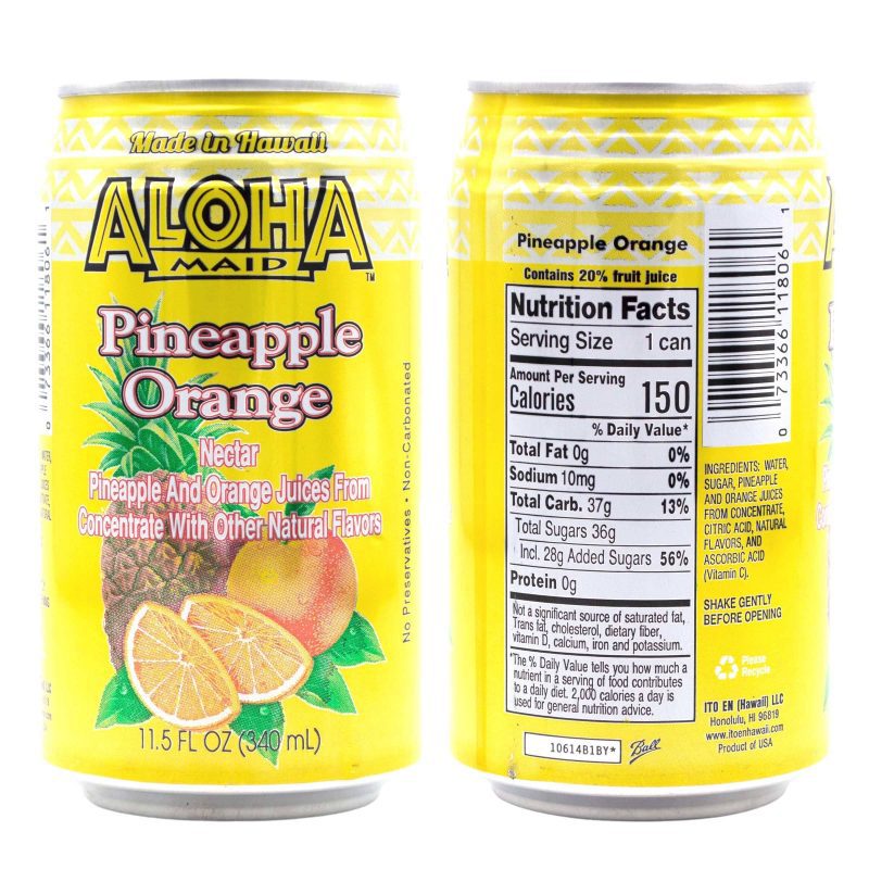 aloha maid drinks variety 4 cans per flavor total 12 cans snackathon 665170