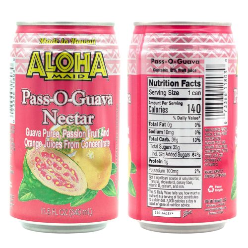 aloha maid drinks variety 4 cans per flavor total 12 cans snackathon 852230