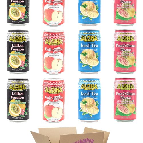 Aloha Maid Drinks, Variety, 4 Cans per Flavor, Total 12 Cans Snackathon Signature 11.5 Fl Oz (Pack of 12)