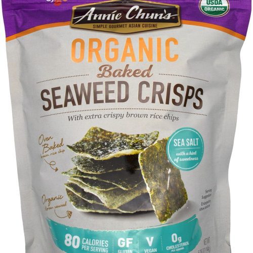 Annie Chun’s Baked Seaweed Crisps Annie Chun’s Organic Sea Salt 5.08 Ounce