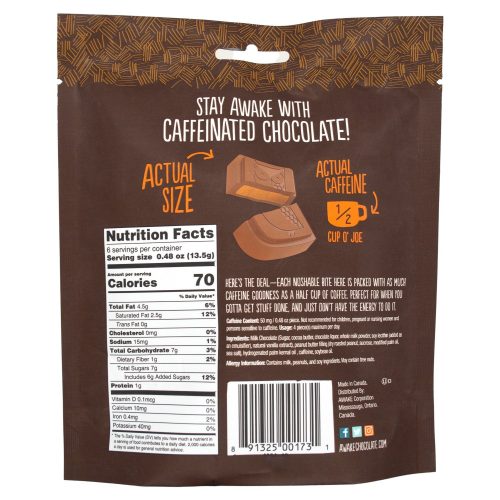 awake caffeinated chocolate energy bites meltable awake chocolate 506852