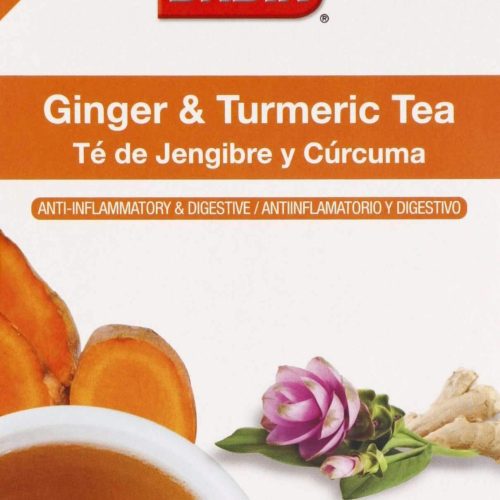 Badia Tea Bags Badia Ginger & Turmeric 25 Count Box 