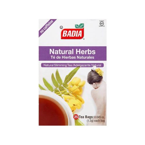 Badia Tea Bags Badia Natural Herbs 25 Count Box 