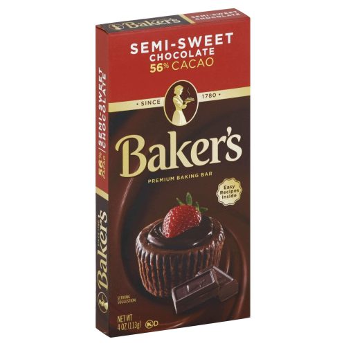 Baker's Chocolate Meltable Baker's Semi-Sweet 4 Ounce