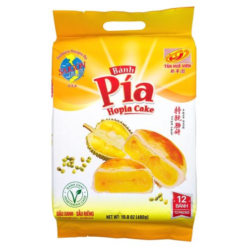 Banh Pia, Hopia Cake Tan Hue Vien Mungbean-Durian 16.8 Ounce