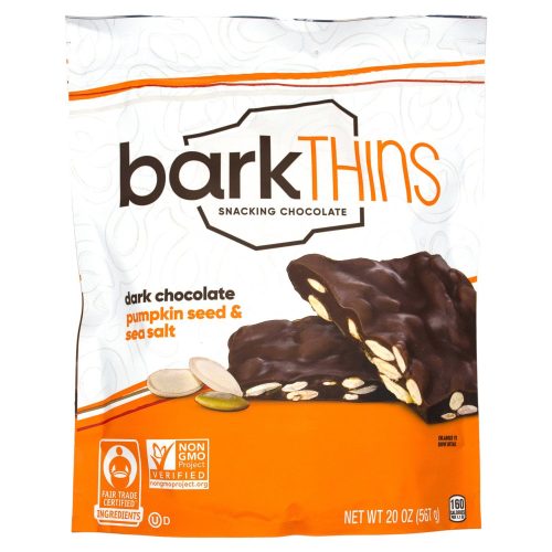 barkTHINS Snacking Chocolate Meltable barkTHINS Dark Chocolate Pumpkin Seed & Sea Salt 20 Ounce