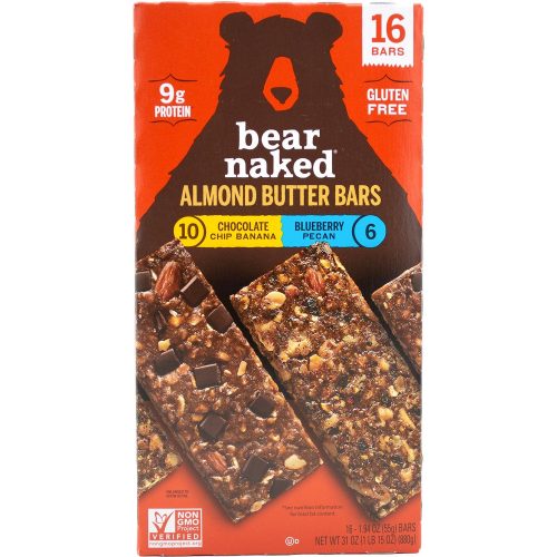 Bear Naked Almond Butter Bars Bear Naked Variety 1.94 Oz-16 Count 