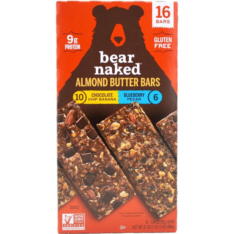 Bear Naked Almond Butter Bars Bear Naked Variety 1.94 Oz-16 Count