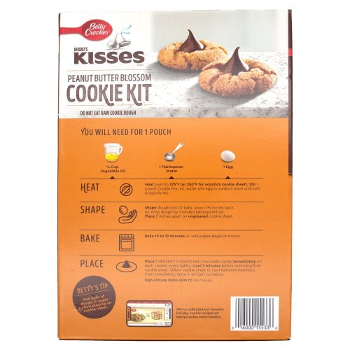 betty crocker hersheys kisses peanut butter blossom cookie kit betty crocker 702773