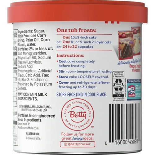 betty crocker rich creamy frostings betty crocker 102592