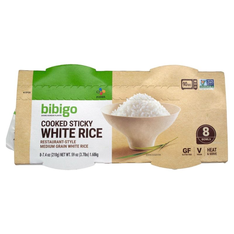 bibigo cooked sticky white rice bibigo 154889