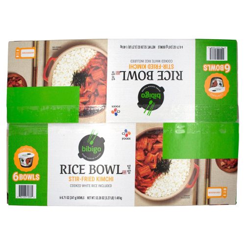 Bibigo Rice Bowl Bibigo Stir-Fried Kimchi 8.71 Oz-6 Count