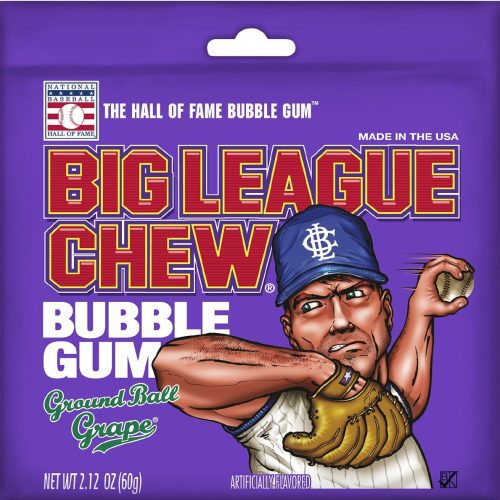 Big League Chew Bubble Gum Big League Chew Grape 2.12 Ounce 