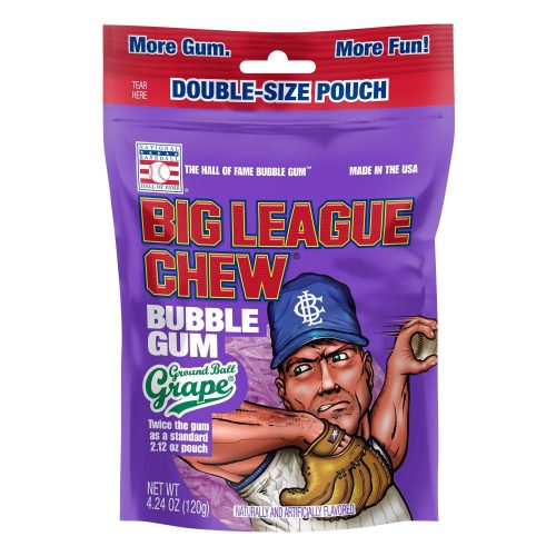 Big League Chew Bubble Gum Big League Chew Grape 4.24 Ounce 