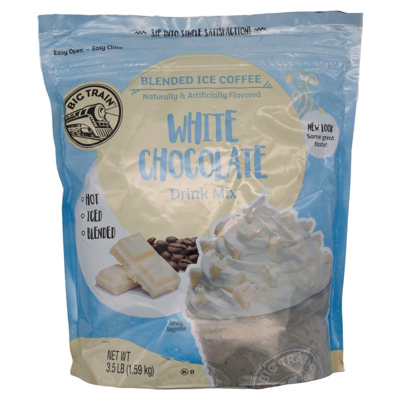 Big Train Blended Ice Coffee Big Train White Chocolate 3.5 Pound Sealable