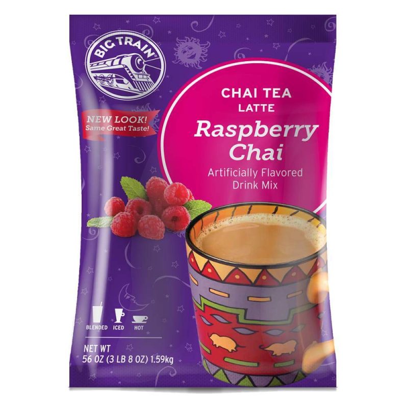 Big Train Chai Tea Mixes Big Train Raspberry 56 Ounce