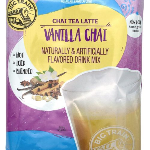 Big Train Chai Tea Mixes Big Train Reduced Sugar Vanilla 56 Ounce 