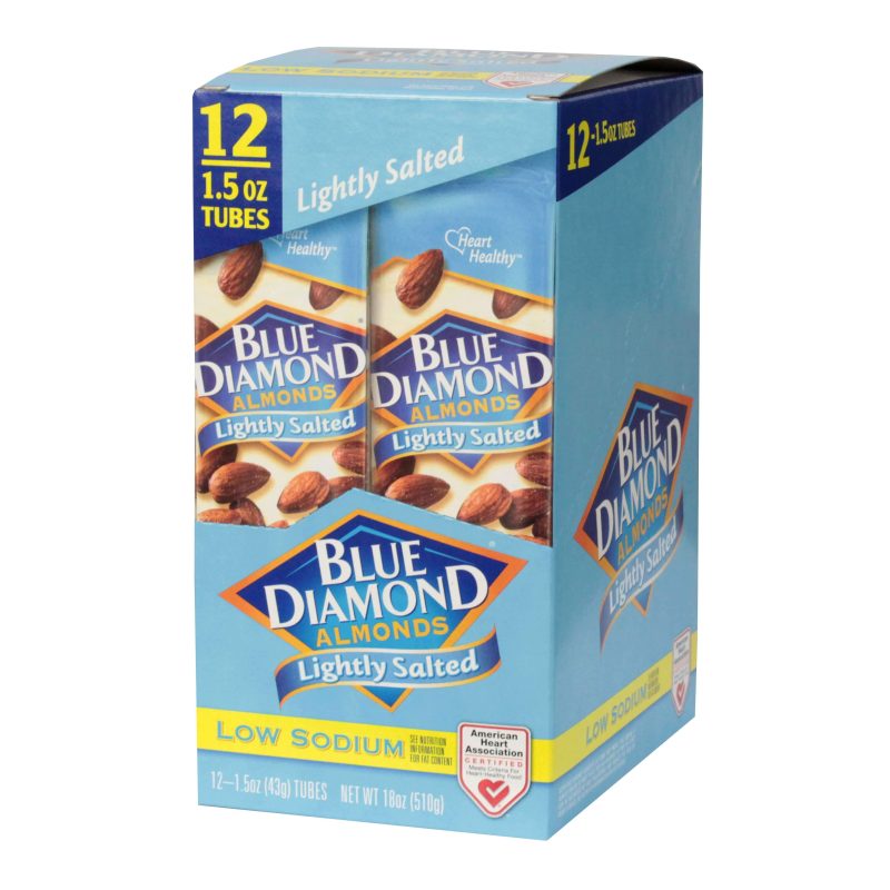 Blue Diamond Almonds Blue Diamond Almonds Low Sodium Lightly Salted 1.5 Oz-12 Count