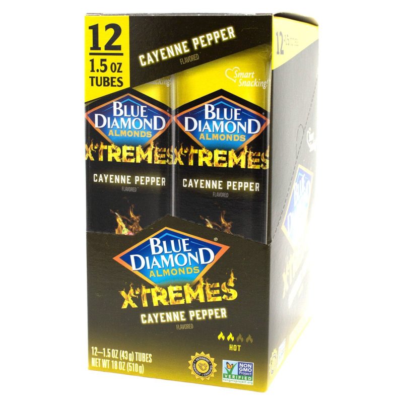 Blue Diamond Almonds Xtremes Blue Diamond Almonds Cayenne Pepper 1.5 Oz-12 Count