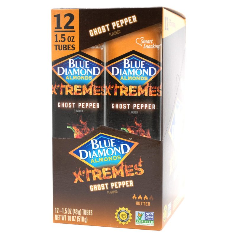 Blue Diamond Almonds Xtremes Blue Diamond Almonds Ghost Pepper 1.5 Oz-12 Count