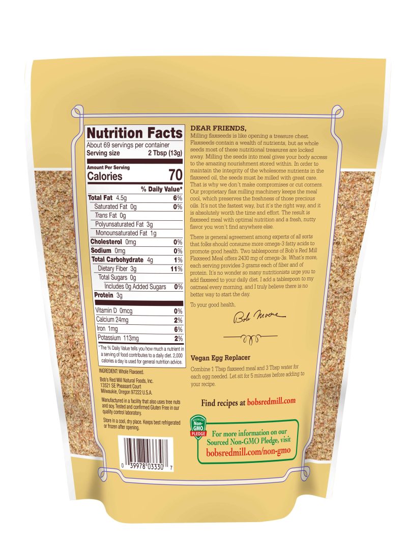 bobs red mill flaxseed meal bobs red mill 250769