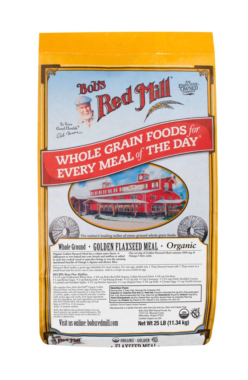 Bob's Red Mill Flaxseed Meal Bob's Red Mill Organic Golden 25 Pound