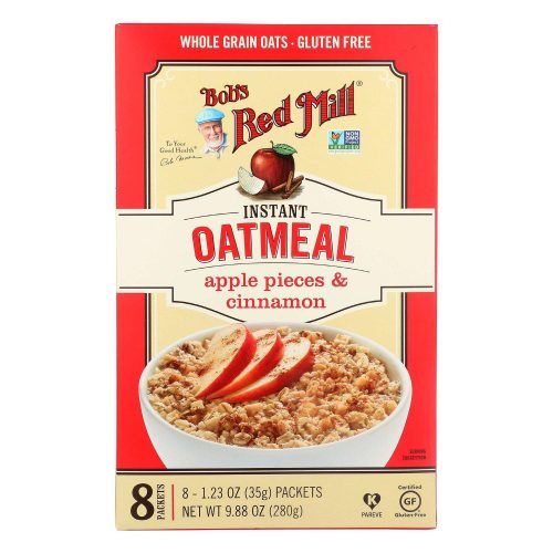 Bob's Red Mill Instant Oatmeal Packets Bob's Red Mill Apple Cinnamon 9.88 Ounce 