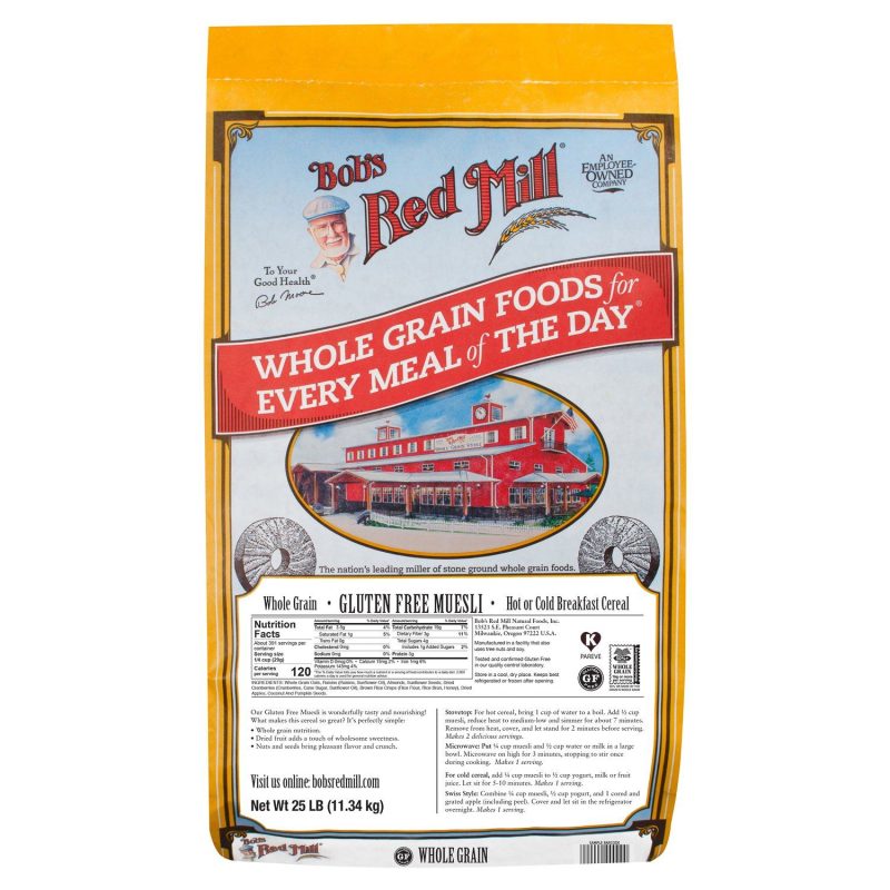 Bob's Red Mill Muesli Bob's Red Mill Gluten Free 25 Pound