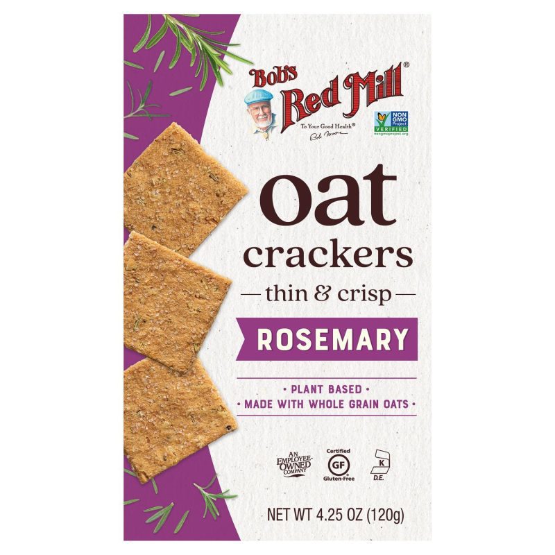 Bob's Red Mill Oat Crackers Bob's Red Mill Rosemary 4.25 Ounce