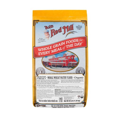 Bob's Red Mill Pastry Flour Bob's Red Mill Organic Whole Wheat 25 Pound 