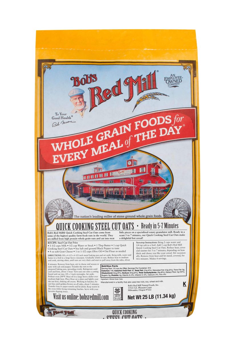 Bob's Red Mill Steel Cut Oats Bob's Red Mill Quick Cooking 25 Pound