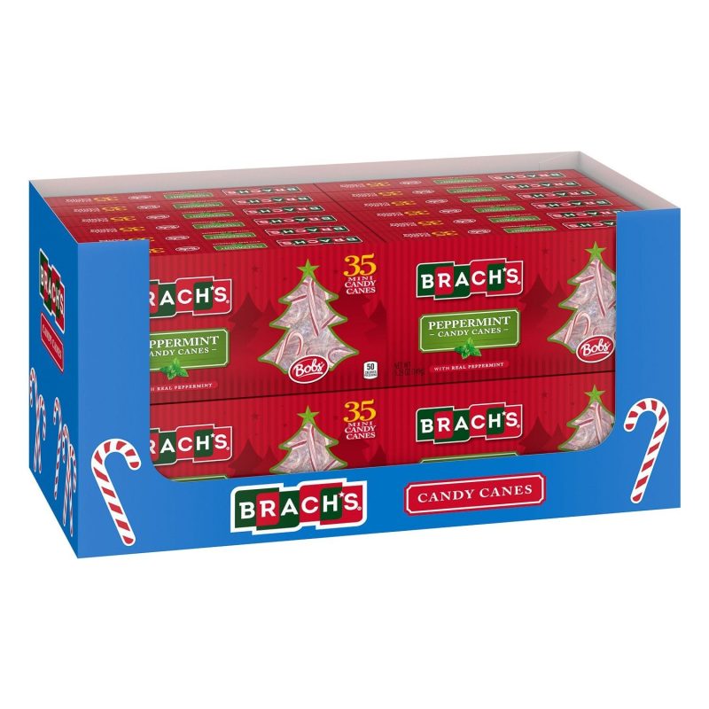 Brach's Bob Candy Canes Brach's Peppermint 5.25 Oz-24 Count