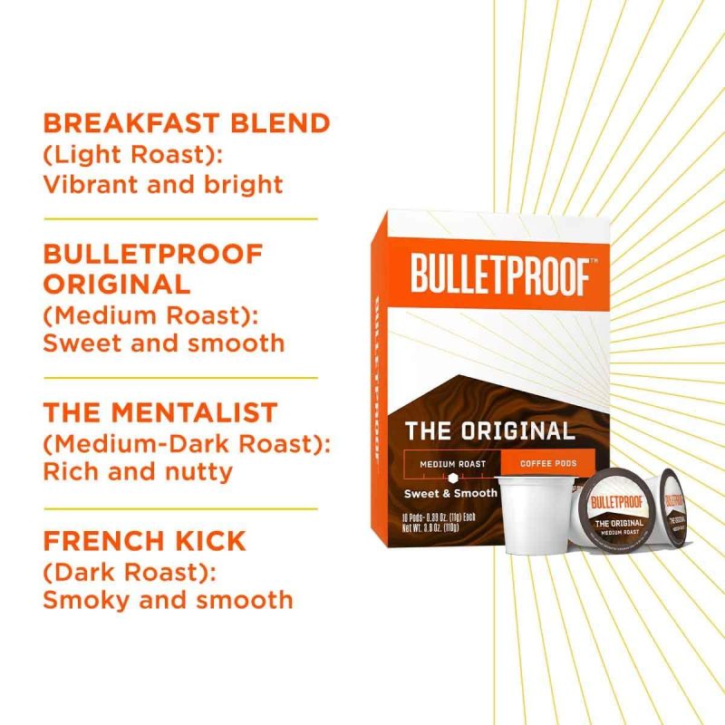 bulletproof single serve coffee pods bulletproof 171246