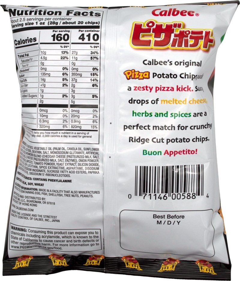 calbee potato chips calbee 126754