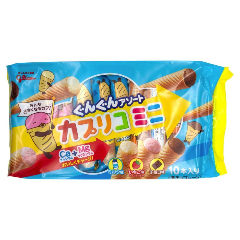 caplico cream filled wafer cones glico 318896