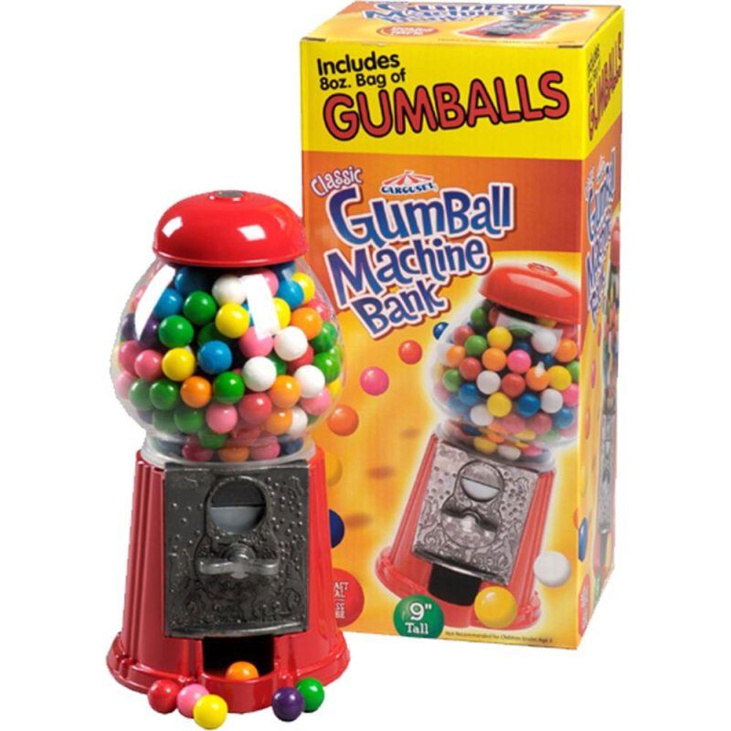 Carousel Gumball Machines and Refills Ford Gum & Machine Gumball Machine Petite (with 8oz Gumball Bag)