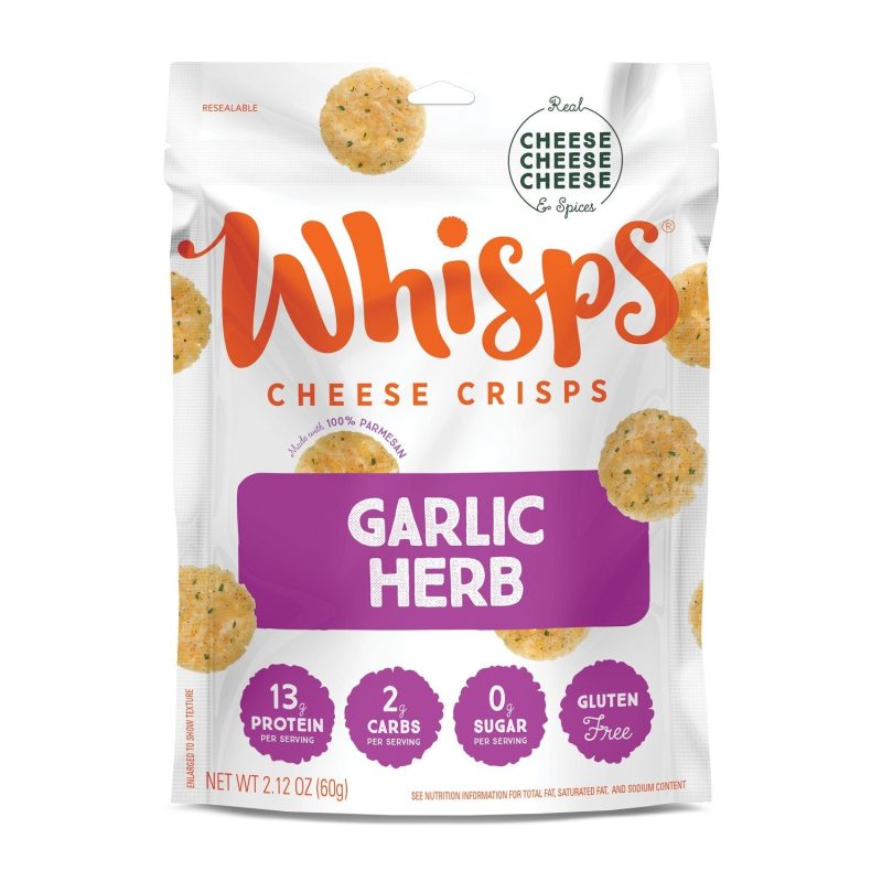 Cello Whisps Cheese Crisps Cello Garlic Herb 2.12 Ounce