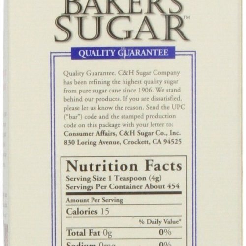 ch bakers sugar ultrafine pure cane sugar ch 374696