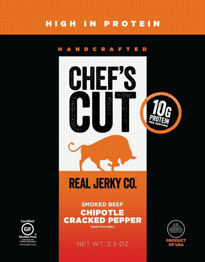 Chef's Cut Handcrafted Jerky Chef's Cut Beef Jerky Chipotle Cracked Pepper 2.5 Ounce