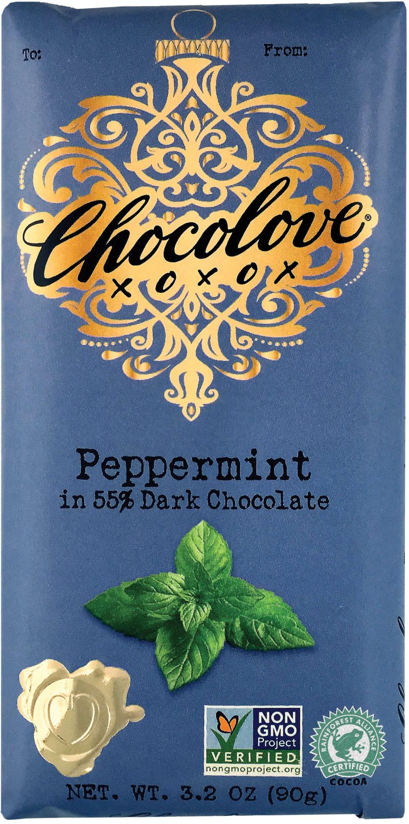 Chocolove Premium Chocolate Bars Meltable Chocolove Peppermint 3.2 Ounce