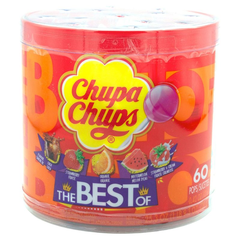 Chupa Chups Lollipops Chupa Chups The Best Of 60 Pops-25.3 Ounce