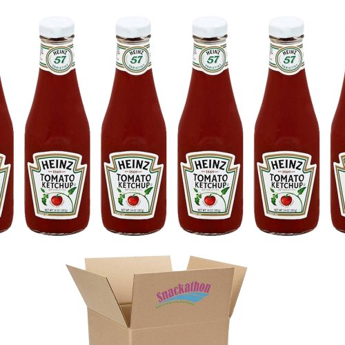 Classic Glass Ketchup Bottles, 14 Ounce (Pack of 3) Snackathon Foods Pack of 6