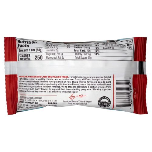 clif bar energy bars 24 ounce clif bar 806002